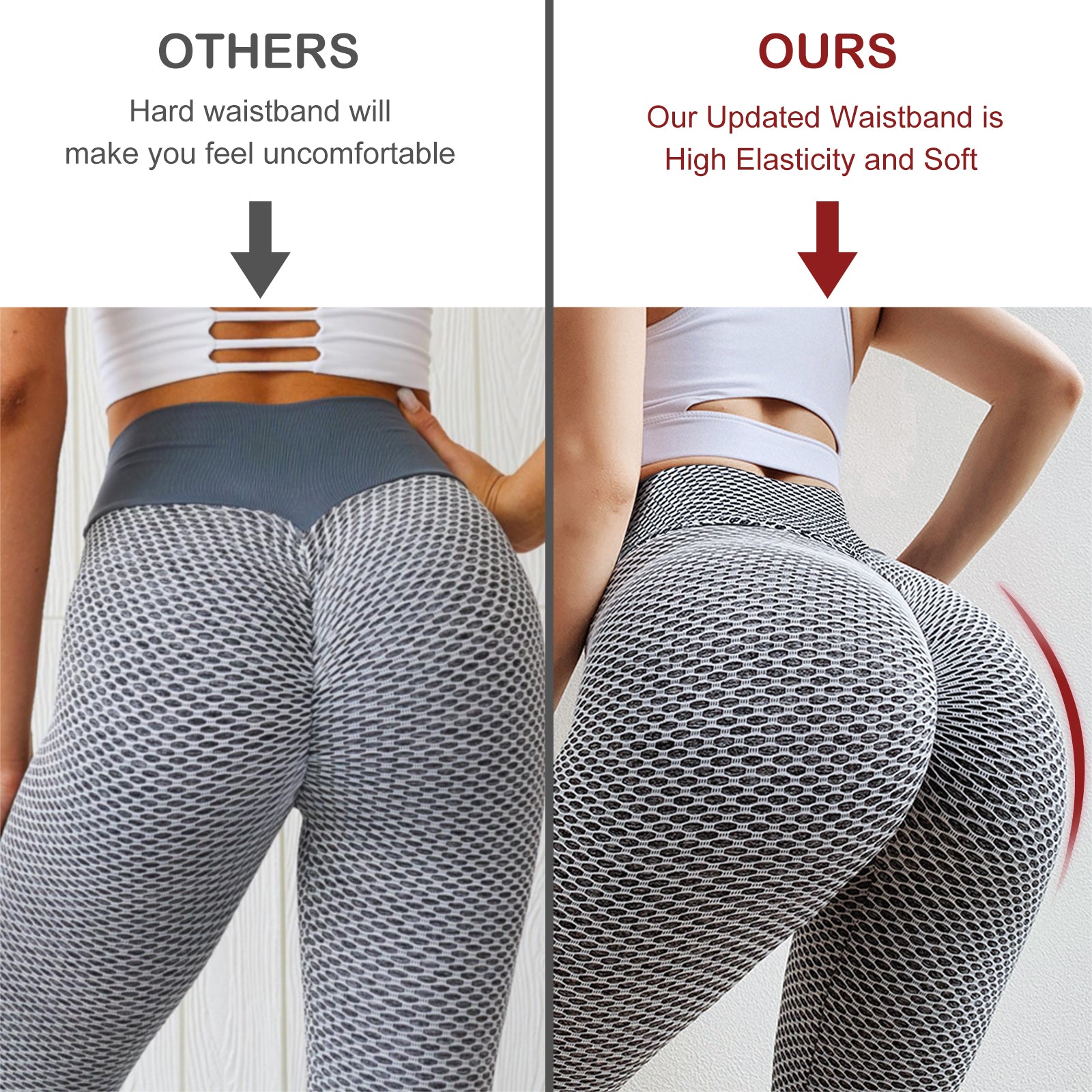 TIK Tok Leggings Women Butt Lifting Workout Tights Plus Size Sports High Waist Yoga Pants