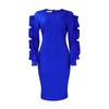 Fashion Temperament Ol Elegant Dress Plus Size Long Sleeve Dress