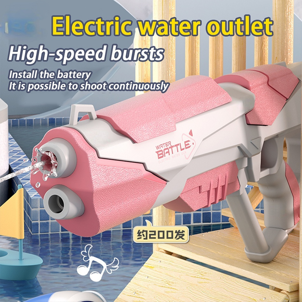 Space Water Gun Electric Automatic Water Absorption Water Fights Toy Outdoor Beach Swimming Pool Bath Toys For Children Kid Gift